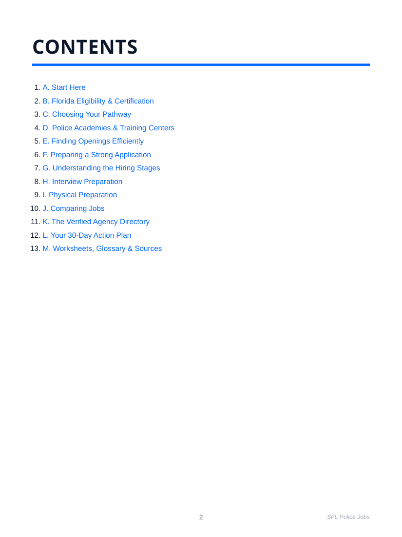 Ebook interior preview: 13 chapters — from eligibility to interview day